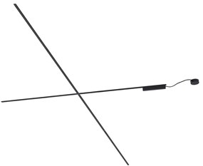Moderný koľajnicový systém čierny 1-fázový 600 cm - Magnetic