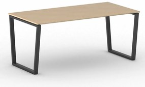 Kancelársky stôl PRIMO IMPRESS, 180x90 cm, čierna podnož, buk