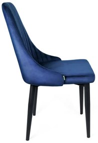 Stolička LOUIS zamatová granátová ALL 925478