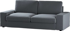 Poťah na sedačku Kivik (nerozkladá sa, pre 3 osoby) farba produktu sivá látka zamatová