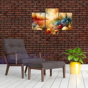 Obraz - Pestrofarebná lúka (90x60 cm)