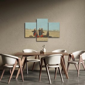 Obraz - Eugène Boudin, Women on the Beach at Berck, reprodukcia (90x60 cm)