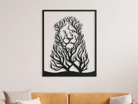 drevko 3D obraz na stenu Lev a stromy
