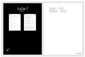 Toptabule.sk  Kombinovaná magnetická tabuľa v drevenom ráme + 5 farieb rámu 120x90 cm
