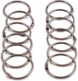 Krúžky k sprchovému závesu v súprave 12 ks v medenej farbe Ringo Small – Spirella