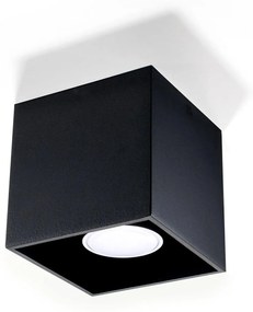 Stropné svietidlo Quad, 1x čierne kovové tienidlo
