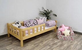 Raj posteli Detská posteľ KLASIK junior 160x80 cm sivá