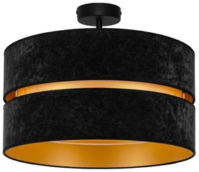 Duolla - Prisadený luster DUO 1xE27/15W/230V pr. 40 cm čierna/zlatá