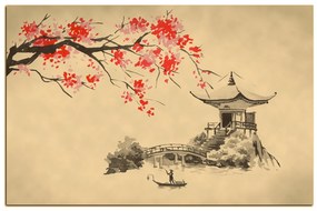 Obraz na plátne - Tradičné ilustrácie Japonsko 160FA (75x50 cm)