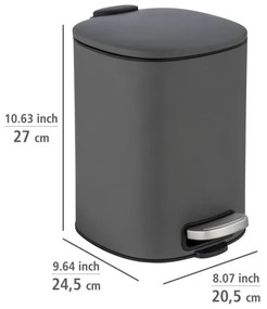 WENKO 24780100 - Kôš ALASSIO 20,5x27 cm sivá/čierna