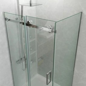 BPS-koupelny Obdĺžnikový sprchový kút HYD-ZBD-900 120x90 cm chrom/transparent - bez vaničky