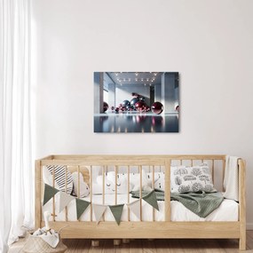 Obraz - 3D priestor s guľami II. (70x50 cm)
