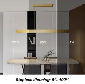 Brilagi - LED Stmievateľný luster SLEEKLINE SMART LED/40W/230V Wi-Fi Tuya zlatá+DO