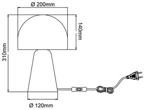 Brilliant - Stolná lampa NALAM 1xE14/40W/230V béžová/jaseň