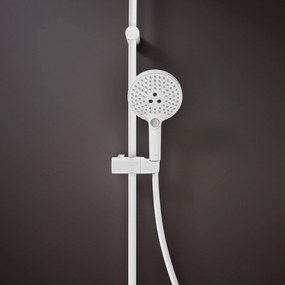 Hansgrohe Raindance Select S, Showerpipe 240 1jet PowderRain s termostatom, matná biela, HAN-27633700