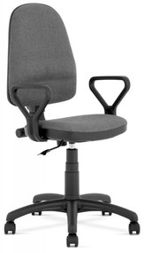 Kancelárska otočná stolička BRAVO — látka, viac farieb Sivá