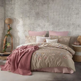 SATÉNOVÉ OBLIEČKY SATINLOVE EXCLUSIVE ROSABELLA 200X220 CM, 2KS 70X80 CM VZOROVANÉ