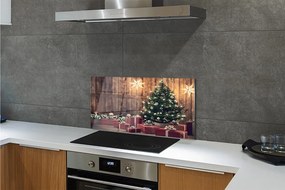 Nástenný panel  Darčeky Vianočný strom dekorácie dosky 125x50 cm