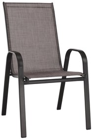 Kondela Stohovateľná stolička, hnedý melír/hnedá, ALDERA