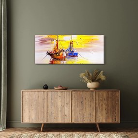 Obraz - Maľba loďou (120x50 cm)