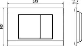 Mexen FENIX 01 - TLAČIDLO PRE Mexen MODUL, LESKLÝ CHROM - 600101
