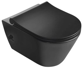 Sapho - Závesné WC s bidetovou sprškou keramika/matná čierna