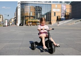 QPlay - Detská trojkolka 3v1 RITO STAR svetlošedá