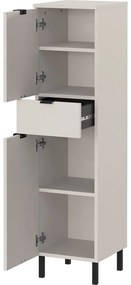 Krémová vysoká/úzka kúpeľňová skrinka 30x120 cm Arcena – Germania