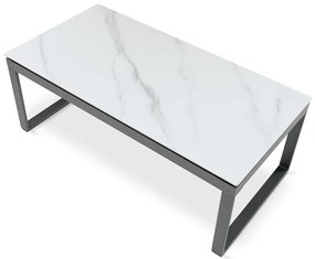Autronic BONTEC Konferenčný stolík 121x61cm, spekaná keramika, mramor, AHG-284 WT Farba: Biela