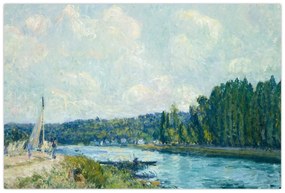 Obraz - Alfred Sisley, The Banks of the Oise, reprodukcia (90x60 cm)