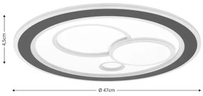 Brilagi - LED Stmievateľné stropné svietidlo MODERN LED/89W/230V 2700-6500K + DO