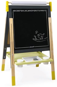 Magnetická obojstranná a polohovateľná  tabuľa - žltá a šedá