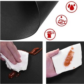 Podložka pod tanier a šálku TRIVAL BLACK (8 ks)