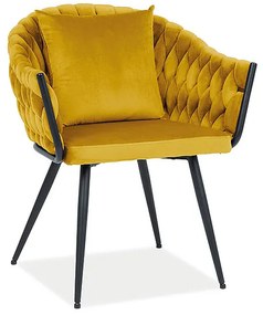 Jedálenská stolička Nobuko (žltá + čierna). Vlastná spoľahlivá doprava až k Vám domov. 1050574