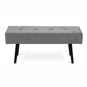 Čalúnená lavica AVENBERG VELVET sivá