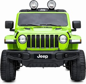 LEAN CARS Jeep Rubicon 4x4 batéria auto zelená