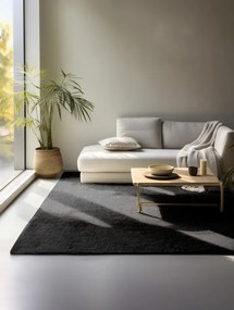 Koberec Hanse Home Bouclé Jaipur čierny