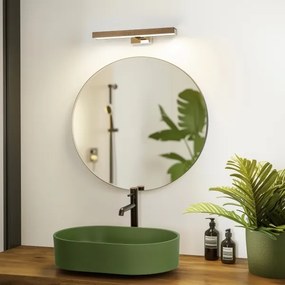 Brilagi-LED Kúpeľňové osvetlenie zrkadla WOODY MIRROR LED/8W/230V IP44 dub/chróm