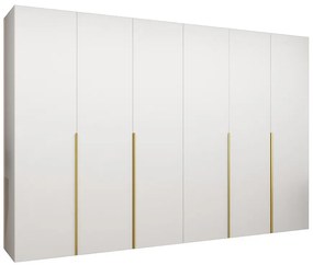 Skriňa Alicante I 300 biela/zlatá