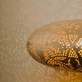 Závesná lampa filigránová - luster White & Gold UFO Ø45*125