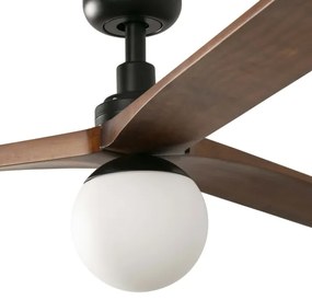 FARO 34276WT-11L - Stropný ventilátor KLIM L 1xE27/15W/230V orech/čierny pr.150c