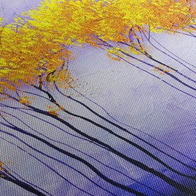 Obraz žltých stromov (120x50 cm)
