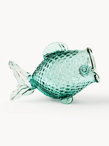 Ručne fúkaná sklenená úložná dóza Fish