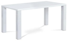 Moderný jedálenský stôl s rozmermi 160x90 v bielom lesku