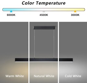 Brilagi - LED Stmievateľný luster SLEEKLINE SMART LED/40W/230V Wi-Fi Tuya čierna+DO