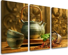 Obraz na stenu 3 dielny KUCHYŇA KU034E30 - 90x60 cm