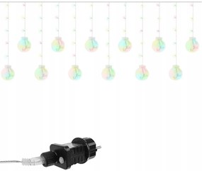 Svetelný záves gule 108 LED - farebný