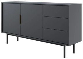 Komoda Viva 154 cm čierna