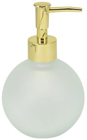 Dávkovač mydla Globe, biela/so zlatými prvkami, 400 ml