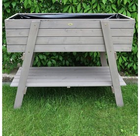 Habau Vyvýšený záhon Alina, 115 x 45 x 89,5 cm, sivý  (100343151)